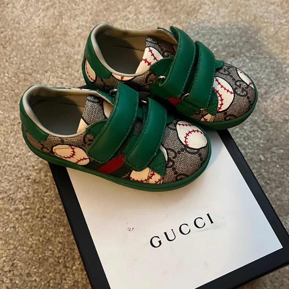Authentic Gucci Baseball Design Shoes
